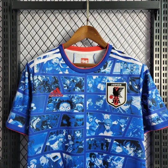 Maillot Japon 2023-2024 édition spéciale fan manga, Le 12 -ème Maillot, avec design graphique unique, vue de face.