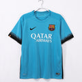 Maillot Barcelone Third Rétro 2015-2016 Le 12, maillot de football avec logo et design rétro, vue de face.