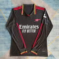Maillot à manches longues Arsenal quatrième kit 2025/26 Le 12 -ème Maillot, bleu avec logo et détails de l'équipe.