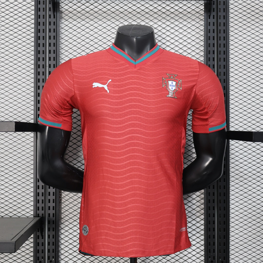 Maillot domicile Portugal 25/26 Le 12 -ème Maillot, maillot de football pour enfant avec logo Portugal et design rouge et vert