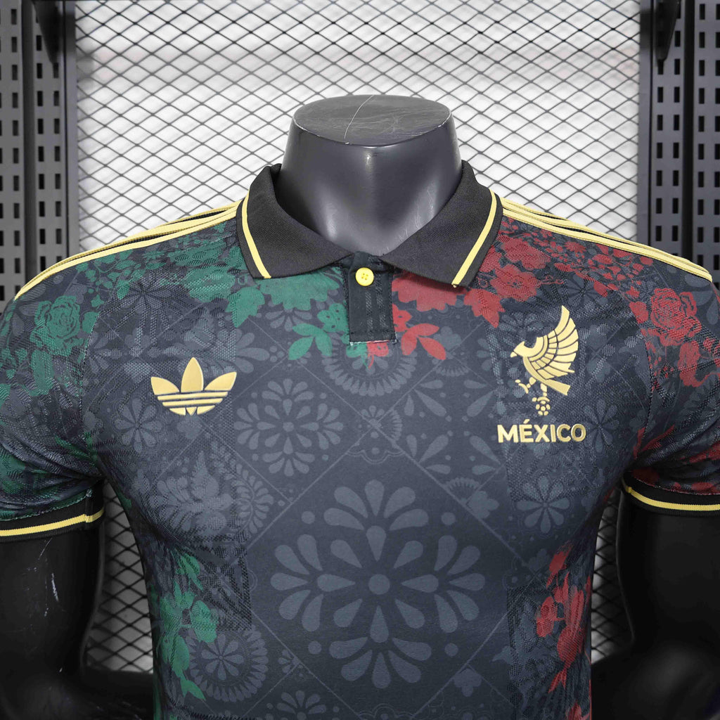 Maillot Mexique concept 2025 de Le 12 -ème Maillot, maillot de football avec design moderne, vue de face.
