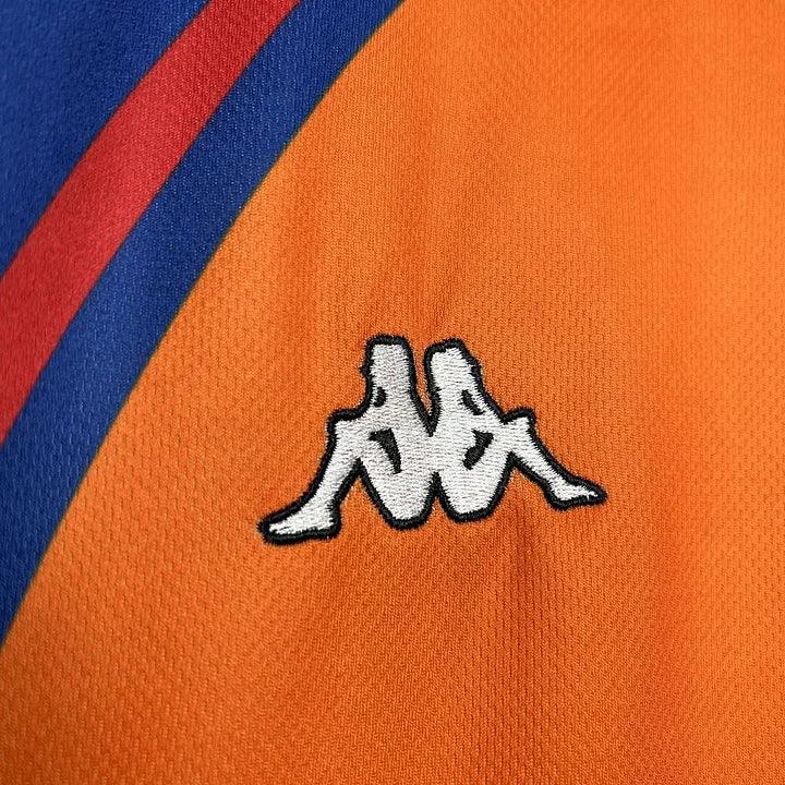 Maillot de football rétro FC Barcelone 1998 Le 12 -ème Maillot, maillot de sport bleu avec logo du club