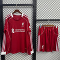Ensemble Liverpool domicile 25/26 Le 12 -ème Maillot, maillot de football manches longues pour homme.
