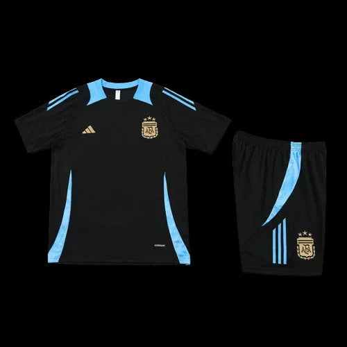 Ensemble Argentine de Le 12 -ème Maillot, maillot et short bleu et blanc pour supporter l'équipe nationale.
