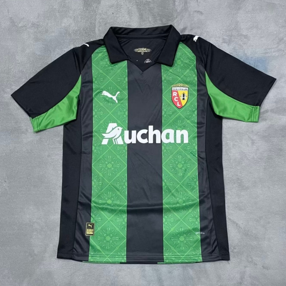 Maillot extérieur RC Lens 25/26 Le 12ème Maillot, logo et design du maillot visible sur fond blanc.