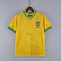 Maillot Brésil 2022 édition spéciale jaune, Le 12 -ème Maillot, vue de face avec logo et détails du maillot.