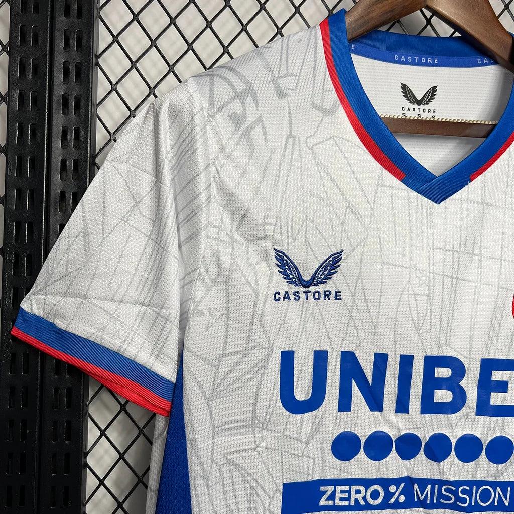 Maillot de football Rangers 2024-2025 de la marque Le 12-ème, vue de face avec logo et détails du maillot.