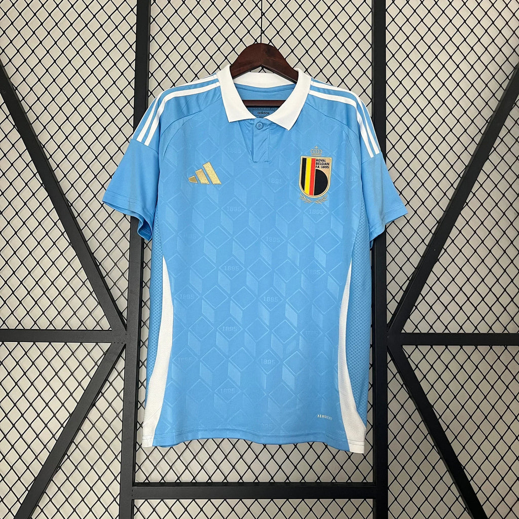 Maillot extérieur Belgique football 2024-2025 Le 12 -ème Maillot, maillot de football belge avec logo et design officiel.