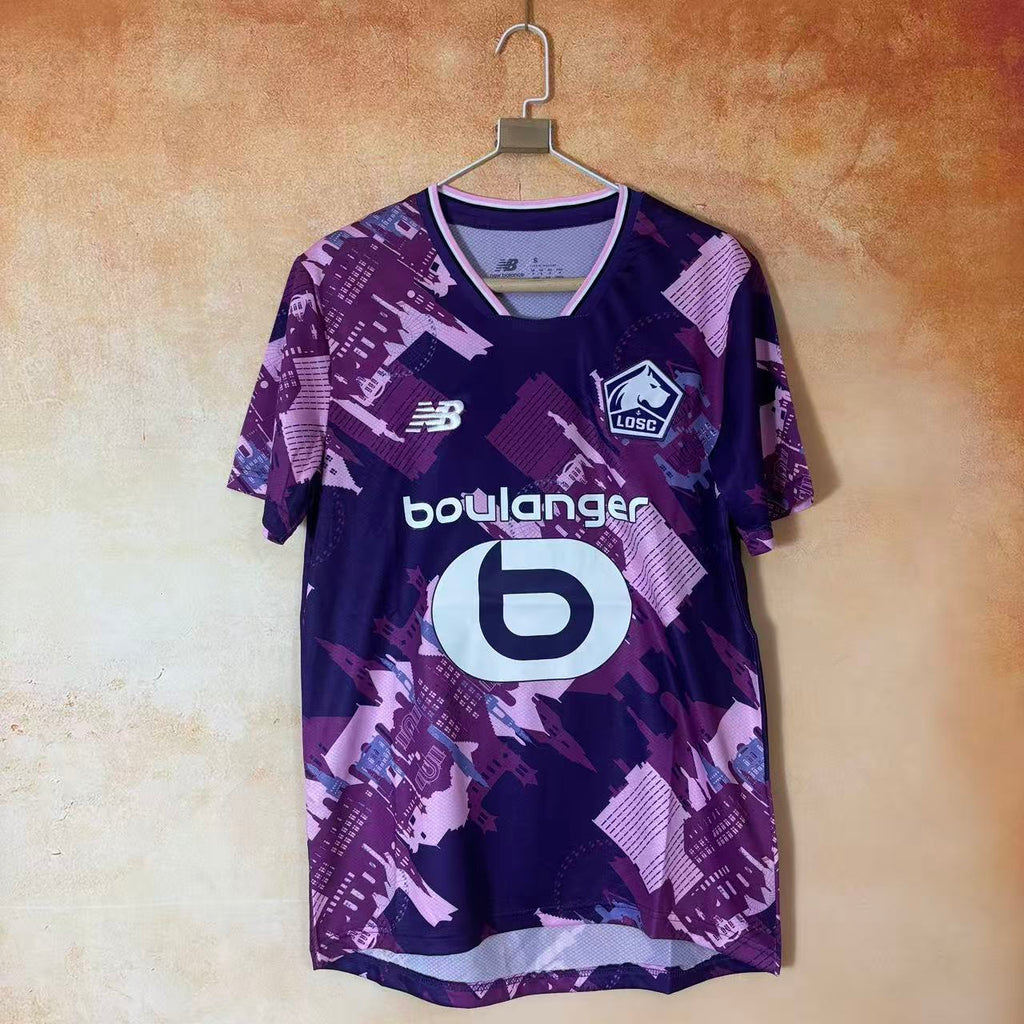 Maillot 25/26 Lille Fourth de Le 12 -ème Maillot, maillot de football avec logo et design de l'équipe Lille.