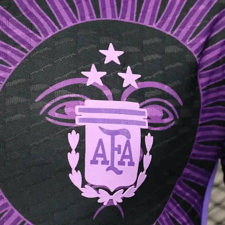 Maillot de football Argentine Concept 2023-2024 Le 12, maillot de l'équipe nationale avec logos et détails modernes.