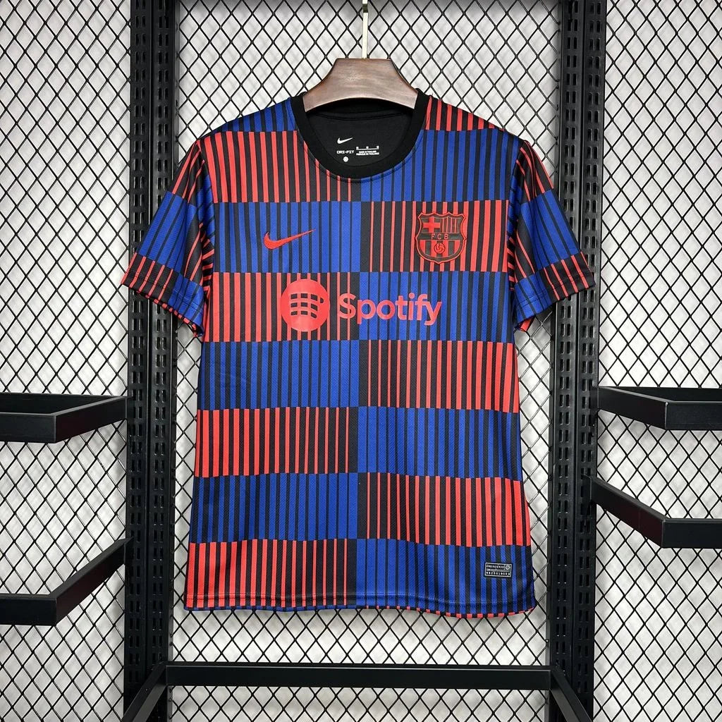 Maillot d'entraînement de football FC Barcelone 2024-2025 Le 12-ème Maillot, vue de face avec logo et design moderne