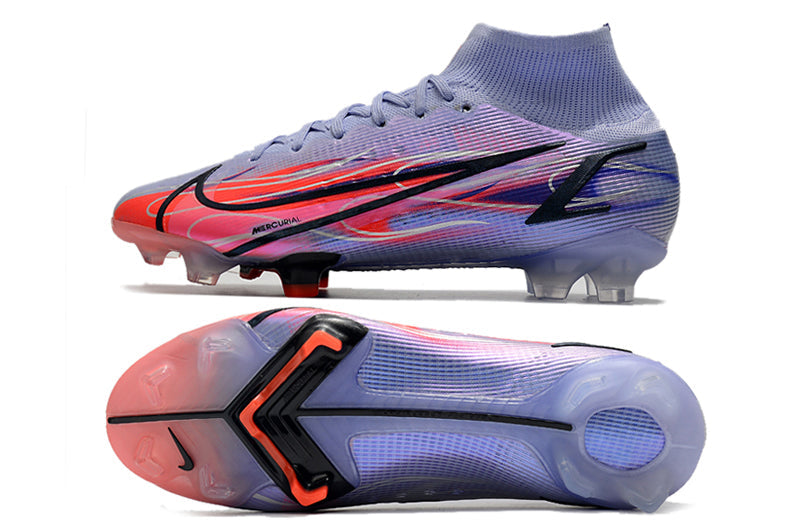 Crampons Mercurial Superfly IX Elite pour football, chaussures de sport avec semelles en métal pour meilleure adhérence.