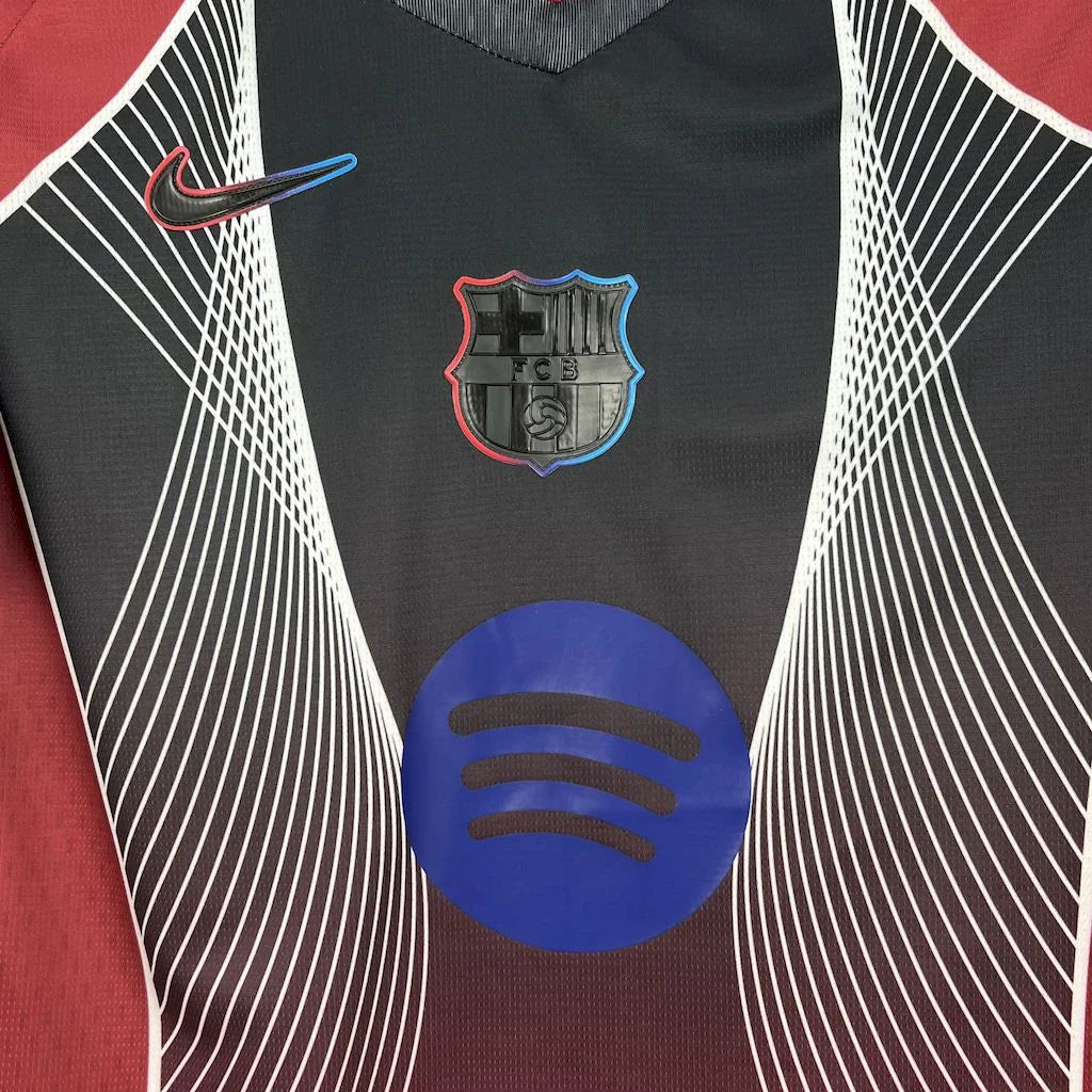 Maillot FC Barcelone concept 2025-26 de Le 12 -ème Maillot, jersey bleu avec détails graphiques et logo du club.