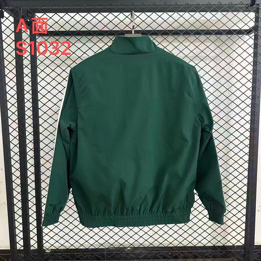 Veste coupe-vent réversible Le 12 -ème Maillot Mexique, légère, avec design coloré et fermeture zippée visible.