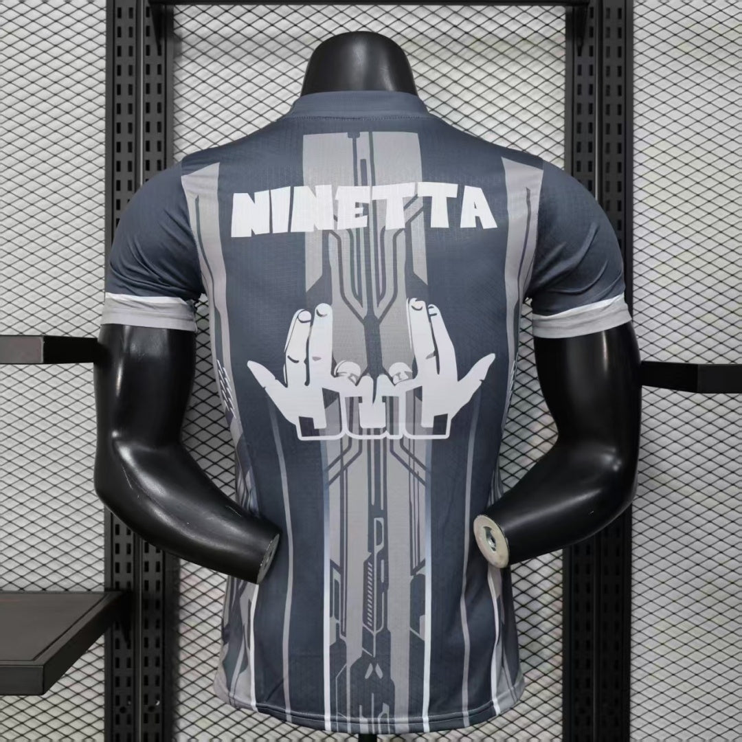 Maillot gris Marseille 25/26 de l'équipe Le 12-ème Maillot, maillot de football pour les fans.