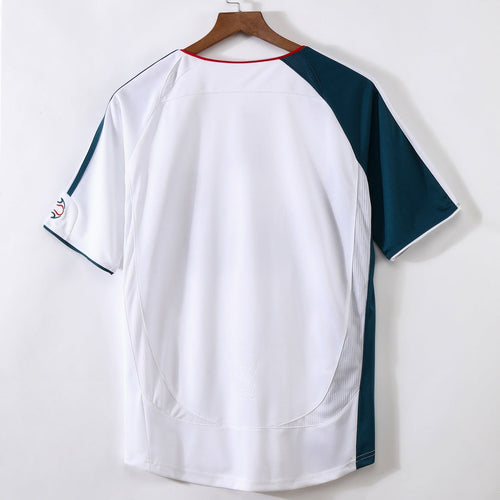Maillot extérieur rétro Liverpool 2006-2007, marque Le 12, maillot de football avec logo et design classique.