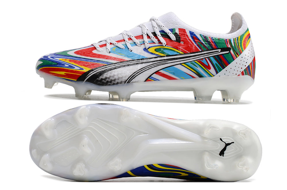 Crampons Ultra Ultimate FG de Le 12 -ème Maillot, crampons de football avec studs en métal et semelle robuste pour terrains fermes.