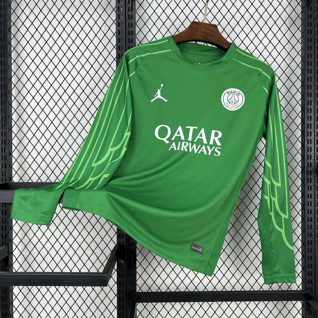 Maillot Manche Longues PSG de la marque Le 12 -ème Maillot, vue de face avec détails du logo et design bleu et rouge.