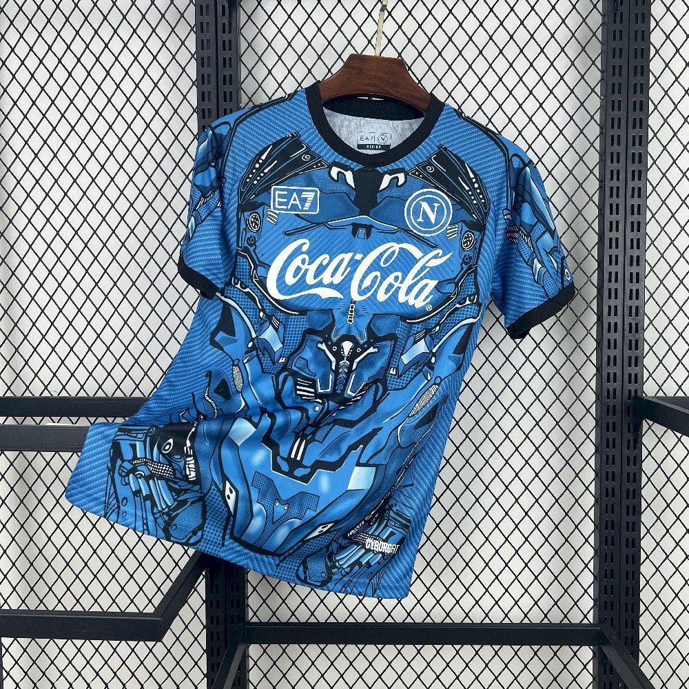 Maillot Napoli concept 2025-26 de la marque Le 12-ème Maillot, vue de face avec logo et design moderne.