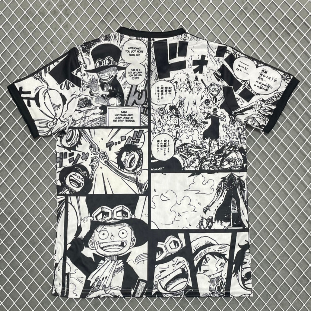 Maillot 25/26 Japan anime spécial noir de la marque Le 12-ème Maillot, design inspiré de l'anime japonais.
