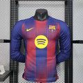 Maillot domicile FC Barcelone 25/26 à manches longues, marque Le 12 -ème Maillot, vue de face avec logo et design officiel