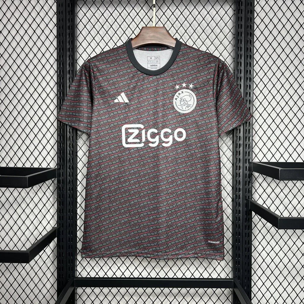 Maillot AJAX Amsterdam foot Prématch 2024-2025 Le 12-ème Maillot, maillot de football avec logo et design officiel.