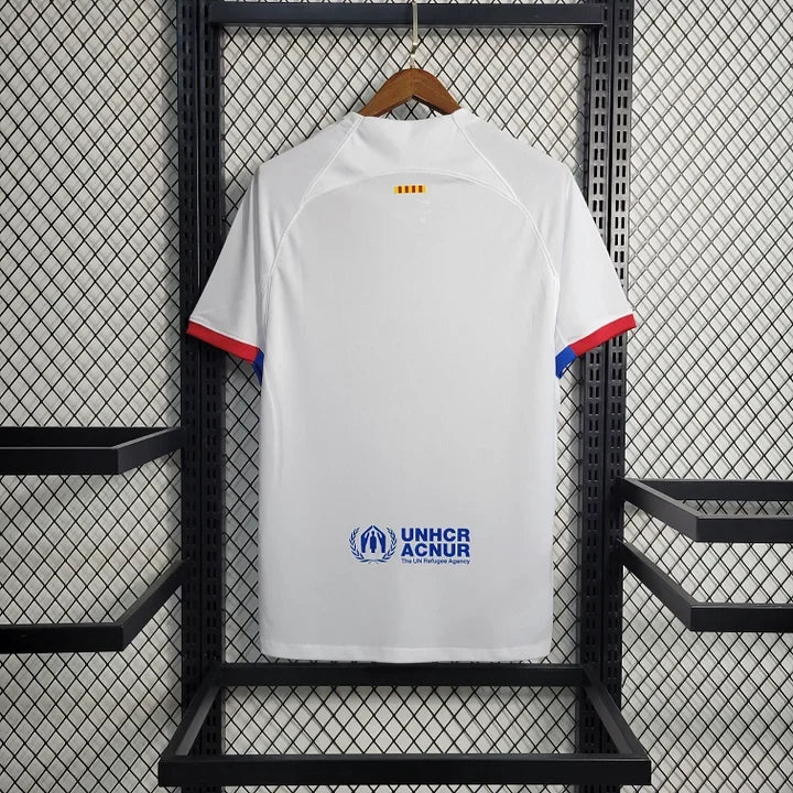 Maillot extérieur FC Barcelone 2023-2024 Le 12 -ème Maillot, vue du devant avec logo et design officiel.
