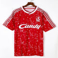 Maillot domicile Liverpool 1989-1991 retro, marque Le 12, maillot de football classique avec logo et design vintage.