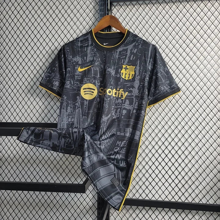 Maillot FC Barcelone saison 2023-2024 édition spéciale Le 12, maillot de football avec logo et design distinctif.