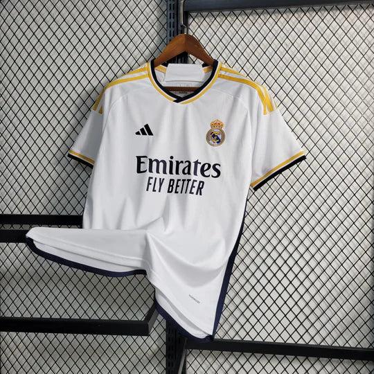Maillot domicile Real Madrid 2023-2024, marque Le 12 -ème Maillot, vue frontale avec logo et détails du maillot.