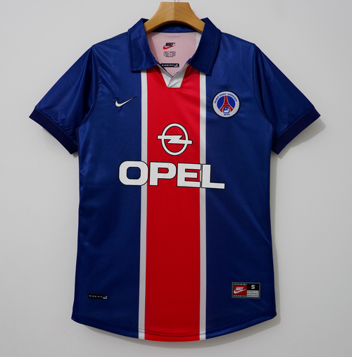 Maillot domicile rétro PSG 1994-1998 de la marque Le 12-ème, maillot de football avec logo et détails classiques.