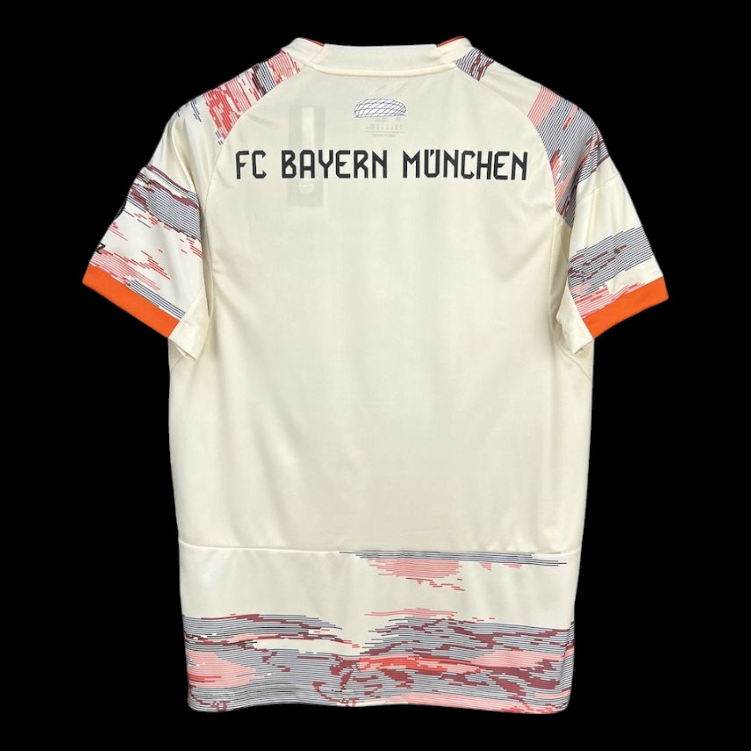 Maillot extérieur Bayern Munich 25/26 Le 12 -ème Maillot, maillot de football avec logo et sponsor visibles.