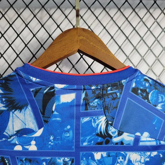 Maillot Japon saison 2023-2024 édition spéciale fan manga de Le 12, maillot de football avec design unique et logo officiel.