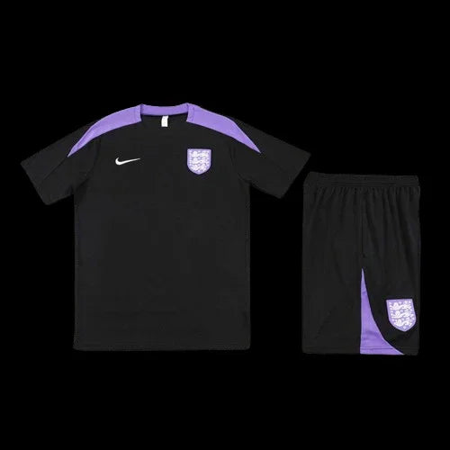 Ensemble Angleterre de Le 12 -ème Maillot, vêtements de sport à rayures bleues et blanches pour homme.