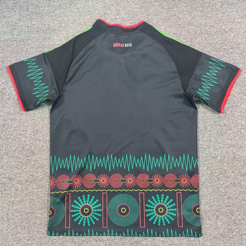 Maillot extérieur 25/26 Jamaica de Le 12 -ème Maillot, maillot de sport avec motifs colorés pour équipe de football.