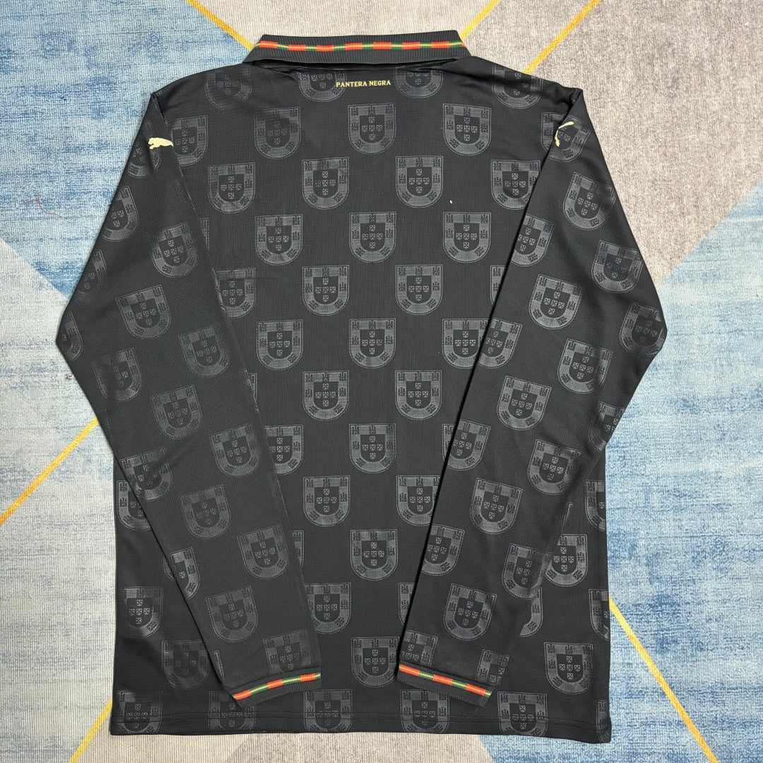 Maillot Portugal 25/26 extérieur à manches longues, marque Le 12 -ème Maillot, vue de face avec logo et détails du design.