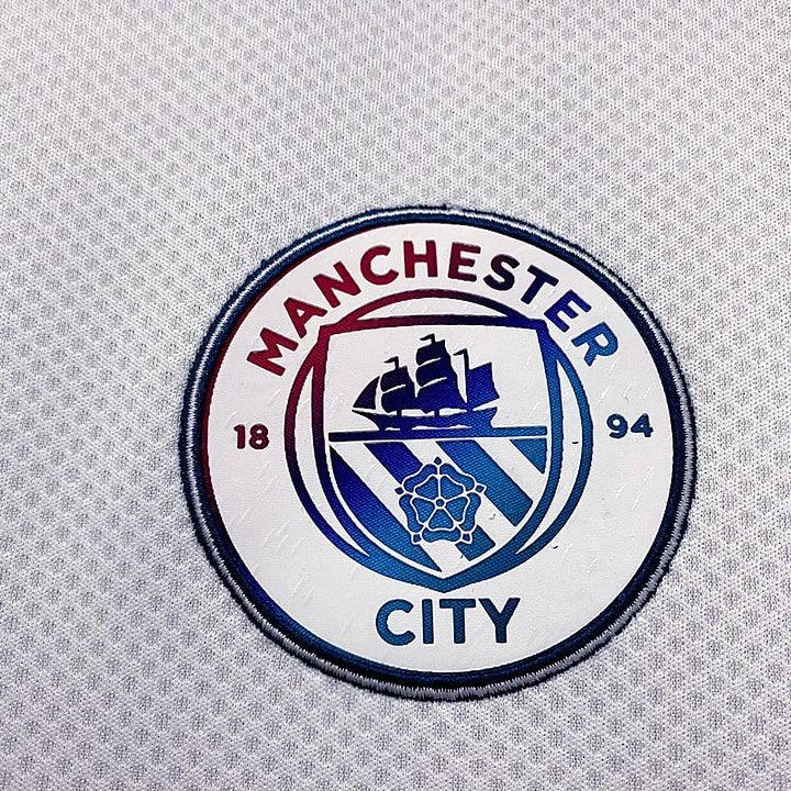 Maillot extérieur Manchester City 2022 2023 Le 12-ème Maillot, maillot de football avec logo et design officiel.