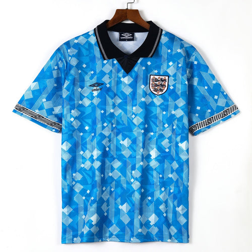 Maillot de football rétro Angleterre 1990, maillot third vintage Le 12 -ème Maillot, jersey de football anglais ancien.
