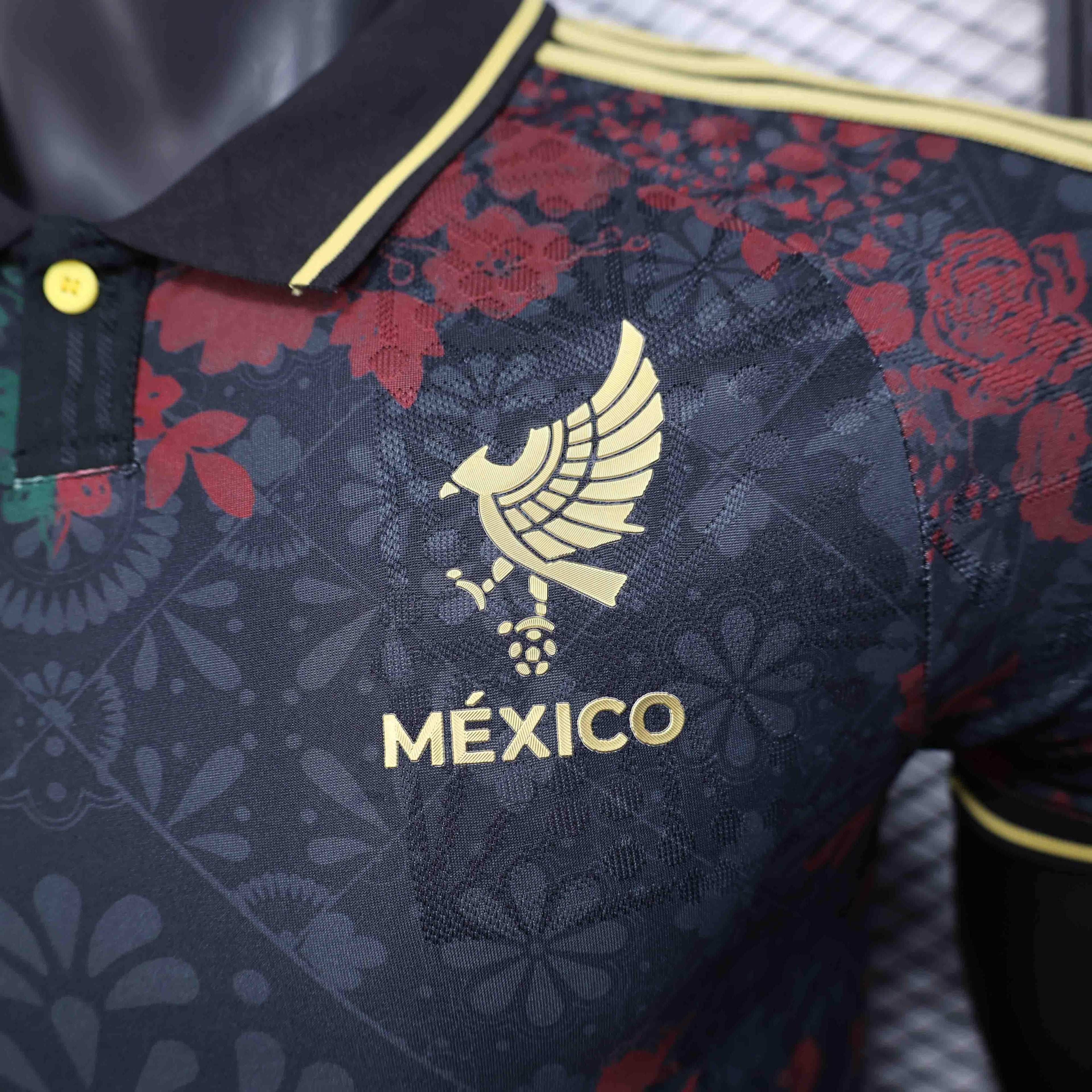 Maillot Mexique concept 2025 de Le 12 -ème Maillot, vue de face avec design moderne et couleurs vives.