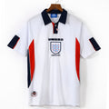 Maillot rétro domicile Angleterre 1998 Le 12 -ème Maillot, maillot de football classique avec logo et design vintage.