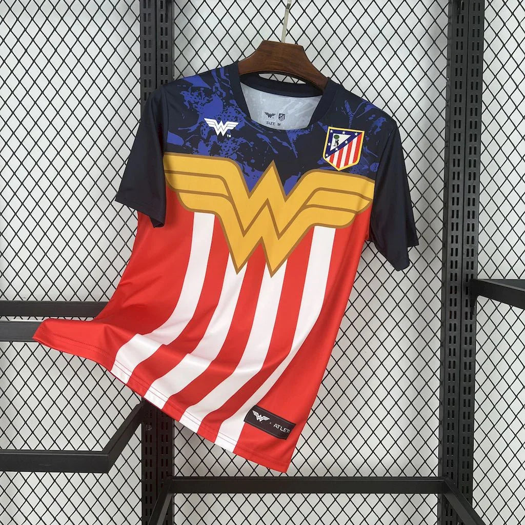Maillot de football Atlético Madrid Concept 2025-26, marque Le 12-ème Maillot, vue de face avec logo et design moderne.
