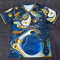Maillot de football Manchester City pour enfants 25/26 ans, marque Le 12 -ème Maillot, en tissu bleu avec logo de l'équipe.