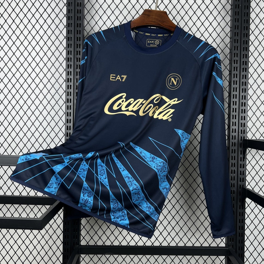 Maillot entraînement Naples bleu à manches longues Le 12-ème Maillot, maillot de sport pour enfants 25/26 ans
