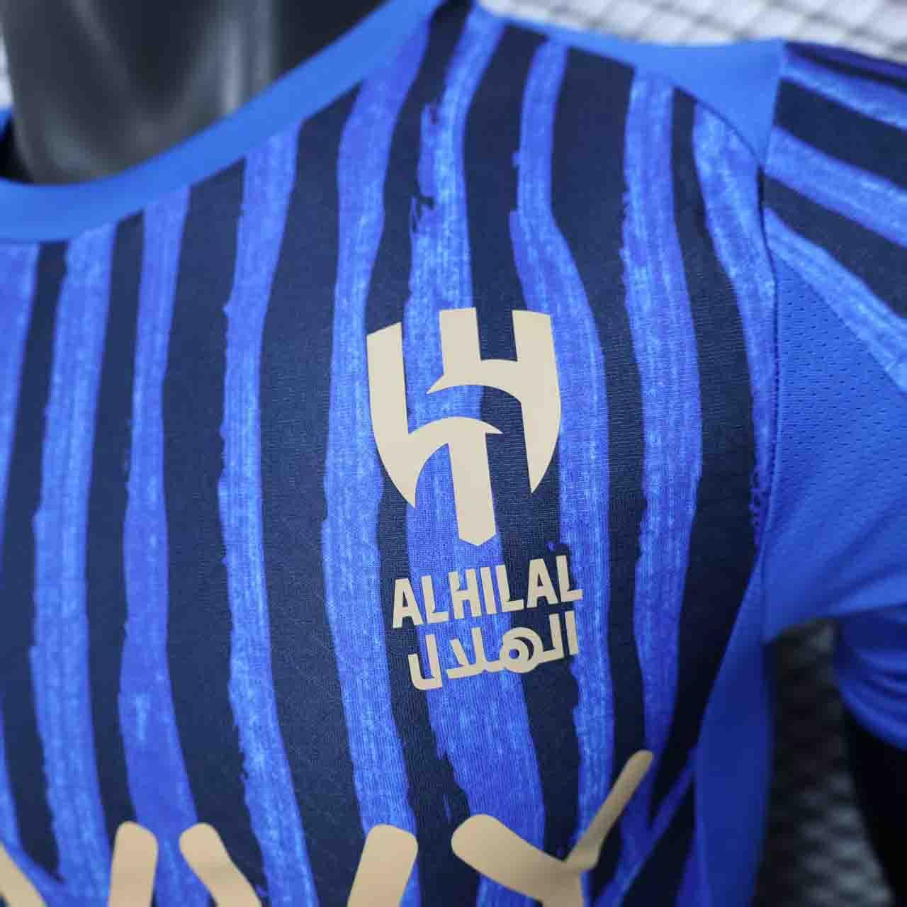 Maillot de football Al Hilal 2025-26, maillot officiel de l'équipe, avec logo et design moderne, fabriqué par Le 12 -ème Maillot.