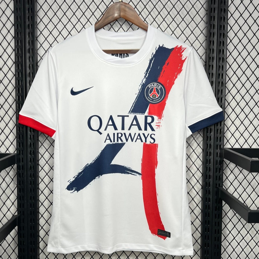 Maillot extérieur PSG 25/26 de Le 12 -ème Maillot, maillot de football avec logo et détails du Paris Saint-Germain.