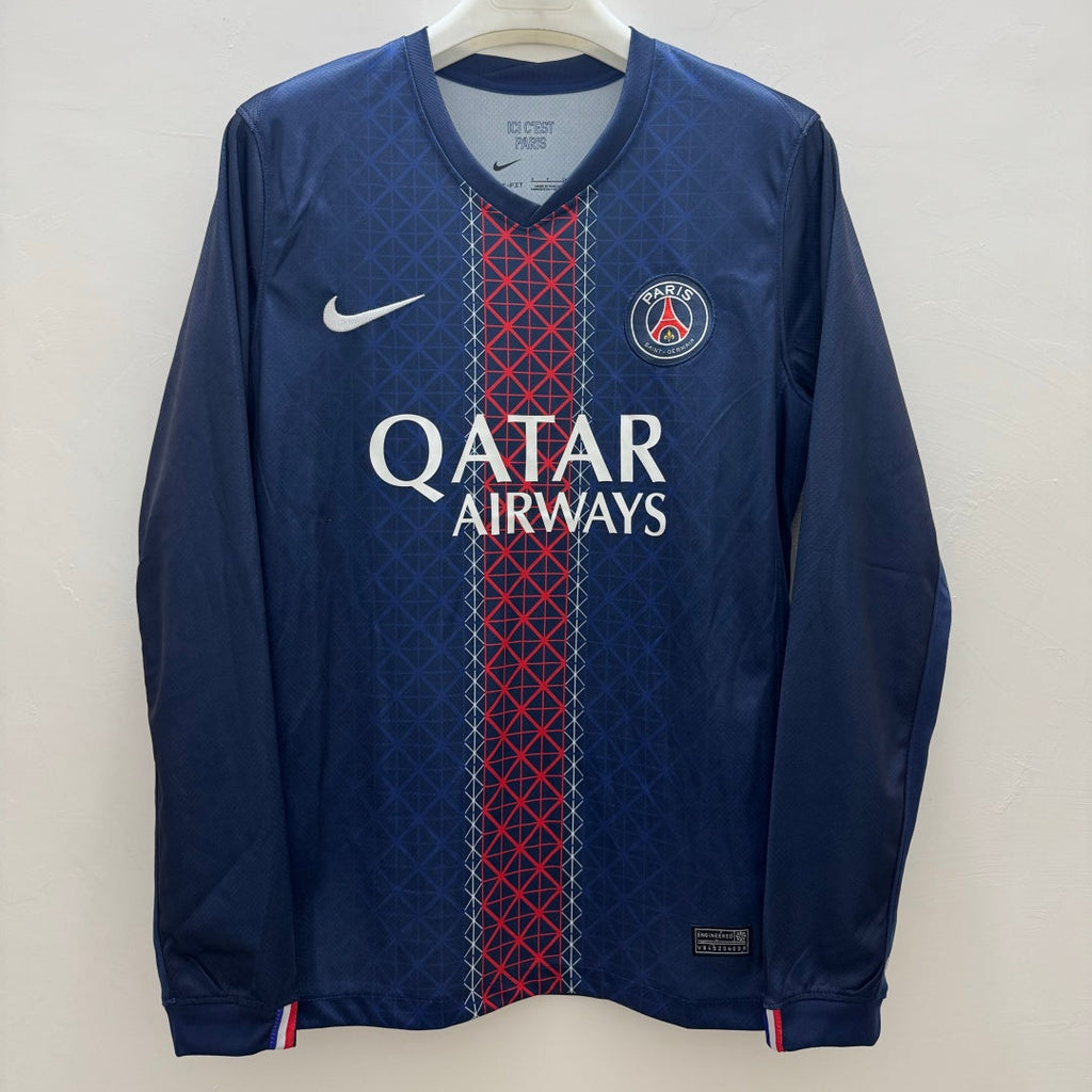 Maillot domicile PSG 25/26 manches longues Le 12 -ème Maillot, maillot de football avec logo et design officiel.