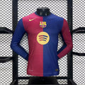 Maillot à manches longues Barcelone 2024-2025 Le 12ème Maillot, jersey de football bleu avec logo du club.
