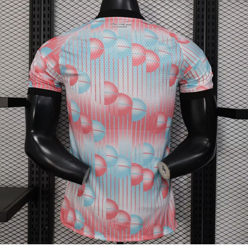 Maillot extérieur Belgique 25/26 pour joueur, fabriqué par Le 12 -ème Maillot, en tissu avec logo officiel visible.