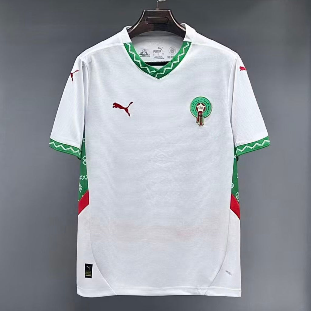 Maillot de football Maroc 2024/2025 Le 12-ème Maillot, maillot officiel avec logo national et design moderne.