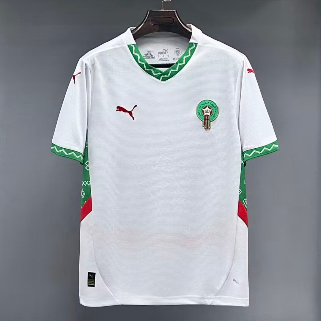 Maillot de football Maroc 2024/2025 Le 12-ème Maillot, maillot officiel avec logo national et design moderne.